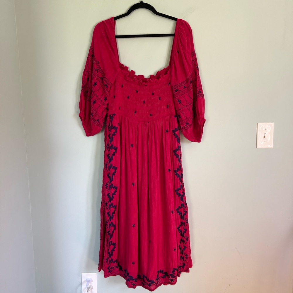 By Anthropologie size M Pink and blue dress